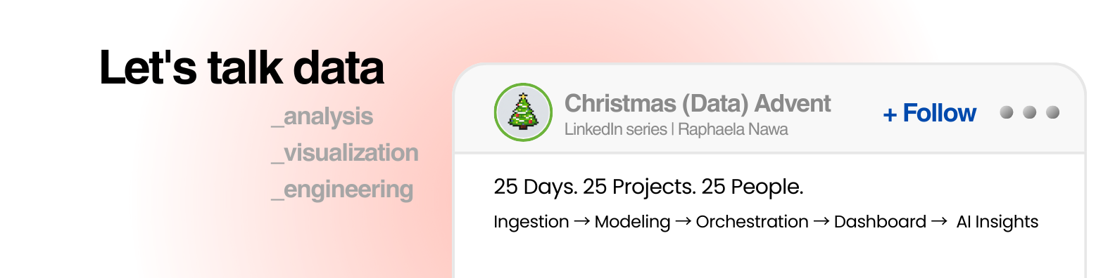 Christmas Data Advent 2025 Banner